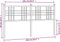vidaXL - Hoofdbord - 160 - cm - metaal - wit