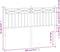 vidaXL - Hoofdbord - 160 - cm - metaal - wit