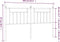 vidaXL - Hoofdbord - 160 - cm - metaal - wit
