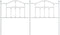 vidaXL - Hoofdbord - 160 - cm - metaal - wit