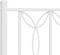 vidaXL - Hoofdbord - 160 - cm - metaal - wit