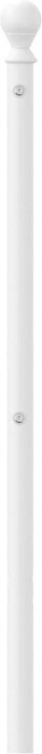 vidaXL - Hoofdbord - 160 - cm - metaal - wit