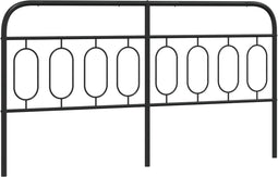 vidaXL - Hoofdbord - 160 - cm - metaal - zwart