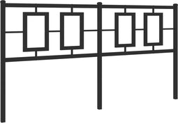 vidaXL - Hoofdbord - 160 - cm - metaal - zwart