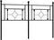 vidaXL - Hoofdbord - 160 - cm - metaal - zwart
