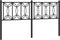 vidaXL - Hoofdbord - 160 - cm - metaal - zwart