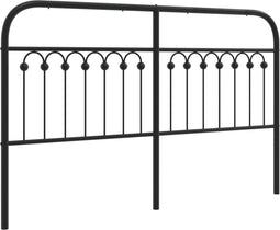 vidaXL - Hoofdbord - 160 - cm - metaal - zwart