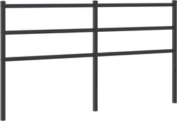 vidaXL - Hoofdbord - 160 - cm - metaal - zwart
