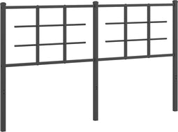 vidaXL - Hoofdbord - 160 - cm - metaal - zwart