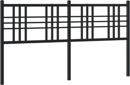 vidaXL - Hoofdbord - 160 - cm - metaal - zwart