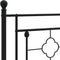 vidaXL - Hoofdbord - 160 - cm - metaal - zwart