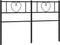 vidaXL - Hoofdbord - 160 - cm - metaal - zwart