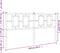 vidaXL - Hoofdbord - 160 - cm - metaal - zwart