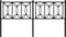 vidaXL - Hoofdbord - 160 - cm - metaal - zwart