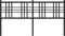 vidaXL - Hoofdbord - 160 - cm - metaal - zwart