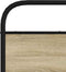 vidaXL - Hoofdbord - 160 - cm - staal - en - bewerkt - hout - sonoma - eikenkleurig