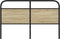 vidaXL - Hoofdbord - 160 - cm - staal - en - bewerkt - hout - sonoma - eikenkleurig