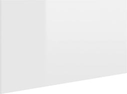 vidaXL - Hoofdbord - 160x1,5x80 - cm - bewerkt - hout - hoogglans - wit