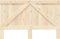vidaXL - Hoofdbord - 160x104 - cm - massief - grenenhout