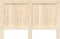 vidaXL - Hoofdbord - 160x104 - cm - massief - grenenhout