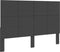 vidaXL - Hoofdbord - 160x200 - cm - stof - donkergrijs