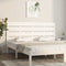 vidaXL - Hoofdbord - 160x3x80 - cm - massief - grenenhout - wit