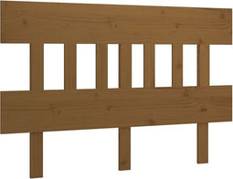 vidaXL - Hoofdbord - 163,5x3x81 - cm - massief - grenenhout - honingbruin