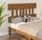 vidaXL - Hoofdbord - 163,5x3x81 - cm - massief - grenenhout - honingbruin