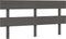 vidaXL - Hoofdbord - 164x3x81 - cm - massief - grenenhout - grijs
