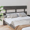 vidaXL - Hoofdbord - 164x3x81 - cm - massief - grenenhout - grijs