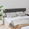 vidaXL - Hoofdbord - 164x3x81 - cm - massief - grenenhout - grijs