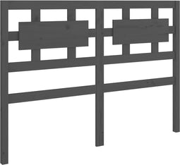 vidaXL - Hoofdbord - 165,5x4x100 - cm - massief - grenenhout - grijs