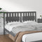 vidaXL - Hoofdbord - 165,5x4x100 - cm - massief - grenenhout - grijs