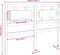 vidaXL - Hoofdbord - 165,5x4x100 - cm - massief - grenenhout - grijs