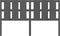 vidaXL - Hoofdbord - 165,5x4x100 - cm - massief - grenenhout - grijs
