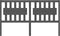 vidaXL - Hoofdbord - 165,5x4x100 - cm - massief - grenenhout - grijs