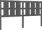 vidaXL - Hoofdbord - 165,5x4x100 - cm - massief - grenenhout - grijs