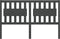 vidaXL - Hoofdbord - 165,5x4x100 - cm - massief - grenenhout - grijs