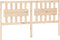 vidaXL - Hoofdbord - 165,5x4x100 - cm - massief - grenenhout