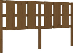 vidaXL - Hoofdbord - 165,5x4x100 - cm - massief - grenenhout - honingbruin