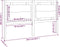 vidaXL - Hoofdbord - 165,5x4x100 - cm - massief - grenenhout