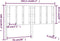 vidaXL - Hoofdbord - 165,5x4x100 - cm - massief - grenenhout - honingbruin