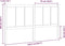 vidaXL - Hoofdbord - 165,5x4x100 - cm - massief - grenenhout