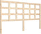 vidaXL - Hoofdbord - 165,5x4x100 - cm - massief - grenenhout