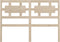 vidaXL - Hoofdbord - 165,5x4x100 - cm - massief - grenenhout
