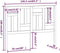 vidaXL - Hoofdbord - 165,5x4x100 - cm - massief - grenenhout