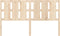 vidaXL - Hoofdbord - 165,5x4x100 - cm - massief - grenenhout