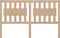 vidaXL - Hoofdbord - 165,5x4x100 - cm - massief - grenenhout