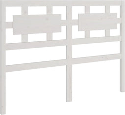 vidaXL - Hoofdbord - 165,5x4x100 - cm - massief - grenenhout - wit