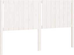 vidaXL - Hoofdbord - 165,5x4x100 - cm - massief - grenenhout - wit